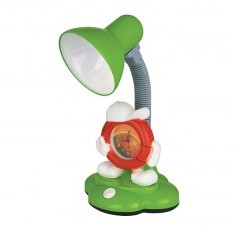 Camelion светильник KD-388 с Часами зелёный настольный 40Вт E27)  оптом